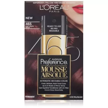 L'Oreal Paris Superior Preference Mousse Absolue, 465 Dark Auburn Brown