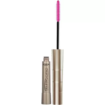 L'Oreal Paris Telescopic Original Washable Intense Lengthening Mascara, Black Brown, 0.27 fl. oz., Pack of 3