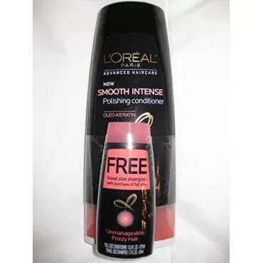 L'oreal Advanced Haircare, Smooth Intense, Polishing Conditioner, 12.6 Oz, with Trial Size Shampoo