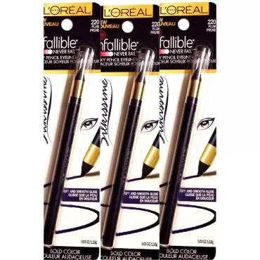 Lor Slkissme 220 Plum Eye Size .03 O L'Oreal Silkissime Eyeliner 220 Plum .03oz