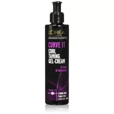 L'Oreal Paris Advanced Hairstyle Curve It Curl Taming Gel Cream Strong Hold 6.80 oz (Pack of 2)
