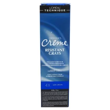 Loreal Excel Creme Resist#4X Dark Brown 1.74oz (2 Pack)