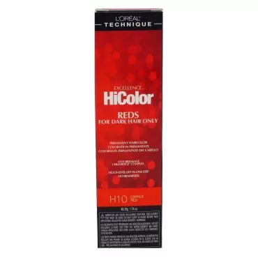 Loreal Excellence Hicolor H10 Tube Copper Red 1.74 Ounce (51ml) (2 Pack)