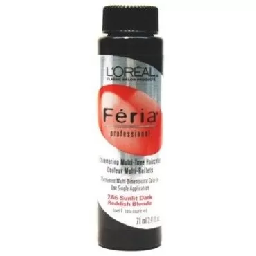 Loreal Feria Color #7.66 2.4 Ounce Sunlit Dark Reddish Blond (71ml) (2 Pack)