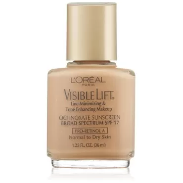 L'Oreal Paris Visible Lift Line-Minimizing & Tone-Enhancing Makeup, 116 Golden Beige, 1.25 Ounces