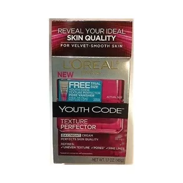 L'oreal Paris Youth Code Texture Perfector Day/night Cream, 1.7 Fl Oz. With Free Trial Size Youth Code Pore Vanisher.
