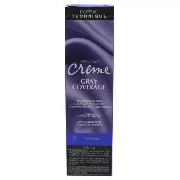 Loreal Excellence Creme Color #6 Light Brown 1.74oz (6 Pack) by L'Oreal Paris