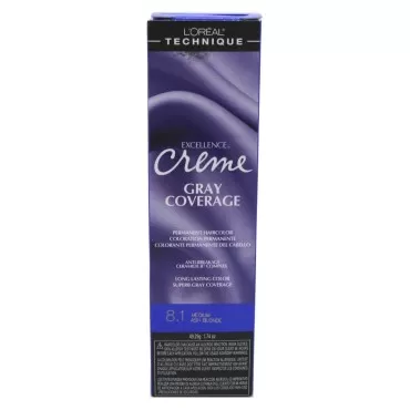 Loreal Excellence Creme Color #8.1 Medium Ash Blonde 1.74oz (6 Pack)