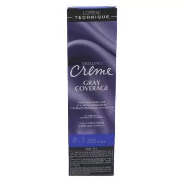 Loreal Excellence Creme Color #8.3 Medium Golden Blonde 1.74oz (6 Pack)