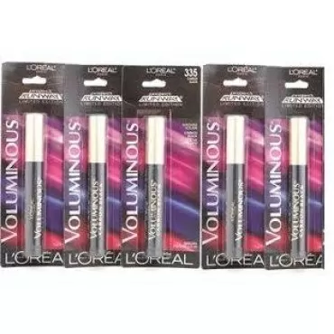 L'oreal Paris Project Runway Limited Edition Voluminous Mascara Buildable Volume, 335 Carbon Black 2x The Intensity (5 Pack)