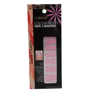2 Pack- L'oreal Miss Candy Limited Edition Nail Lingerie - 711 Berry Bubbly & 709 Princess Sparkles