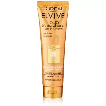 L'Oréal Paris Elvive Oil Extraordinary Light Nourishing Cream for All Hair Types, 150 ml