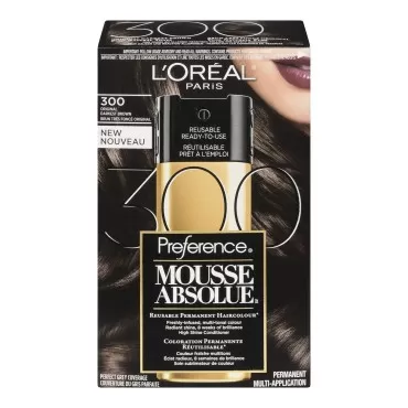 L'Oreal Paris Superior Preference Mousse Absolue, 300 Pure Darkest Brown