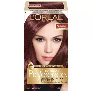 L'Oreal Superior Preference - 5MB Medium Auburn (Warmer) 1 Each (Pack of 9)