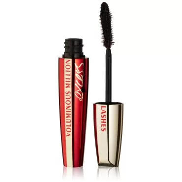 L'Oréal Paris Voluminous Million Lashes Excess Washable Mascara, Black, 0.31 fl. oz.