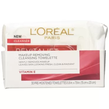 L'Oreal Paris RevitaLift Radiant Smoothing Wet Facial Cleansing Towelettes