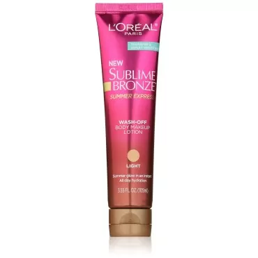 L'Oreal Paris Sublime Bronze Summer Express Body Makeup Lotion, Light, 3.55 fl. oz.