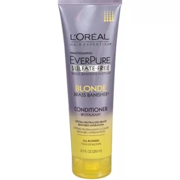 (3 Pack of) L'Oreal Paris Hair Expertise - Everpure Blonde Brass Banisher Conditioner, 8.5 Ounces each