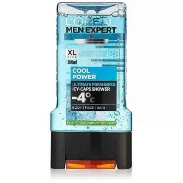 Loreal Men Expert Cool Power Icy - Caps Shower Gel 300 ml with Ayur Product in Combo