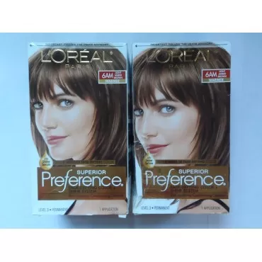 L'Oreal Superior Preference - 6AM Light Amber Brown (Warmer) 1 Each (Pack of 2)