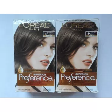 L'Oreal Superior Preference - 6A Light Ash Brown (Cooler) 1 Each (Pack of 2)