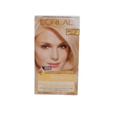 2 Pack- L'Oreal Superior Preference Hair Colorant #Lb12 Natural Extra Light Sun Blonde