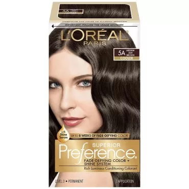 L'Oreal Superior Preference - 5A Medium Ash Brown (Cooler) 1 Each (Pack of 10)
