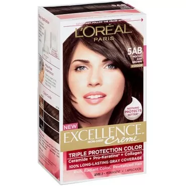 L'Oreal Excellence Creme, 5AB Mocha Ash Brown 1 ea (Pack of 9)