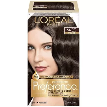 L'Oreal Superior Preference - 5A Medium Ash Brown (Cooler) 1 Each (Pack of 2)