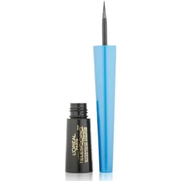 L'Oreal Telescopic Waterproof Precision Liquid Eyeliner, Black [800] 0.06 oz (Pack of 12)