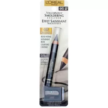 L'Oreal Voluminous Smoldering Liner, Black [645] 0.09 oz (Pack of 3)