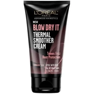 Lor Adv Hair Styl Blw Dry Size 5.1z L'Oreal Advanced Hair Style Blow Dry It Thermal Smoother Cream 5.1z