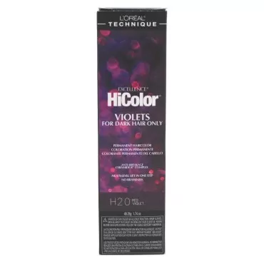 Loreal Excel Hicolor H20 Tube Red Violet 1.74oz (6 Pack)