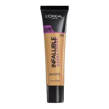 L’Oréal Paris Infallible Total Cover Foundation, Caramel Beige, 1 fl; oz.