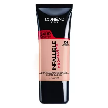 Loreal Paris Infallible Pro Matte Shell Beige Foundation Makeup -- 2 per case.