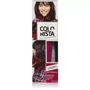 L'Oreal Paris Hair Color Colorista Semi-Permanent for Brunette Hair, Red