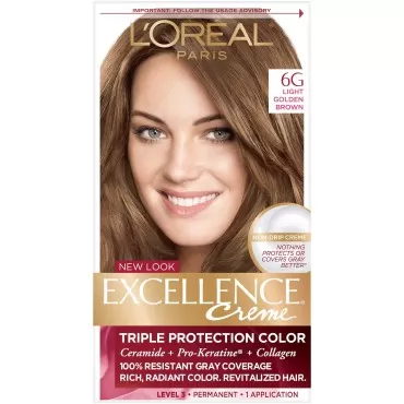 L'Oreal Paris Excellence Creme, 6G Light Golden Brown