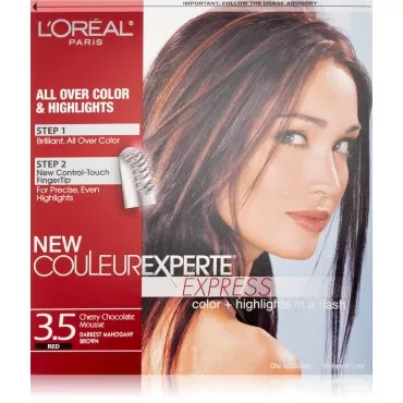 L'Oreal Paris Couleur Experte Color Plus Highlights in a Flash, Darkest Mahogany Brown Chocolate Mousse