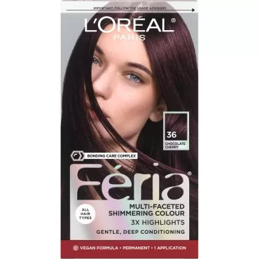 Feria Hair Color, 36 Deep Burgundy Brown