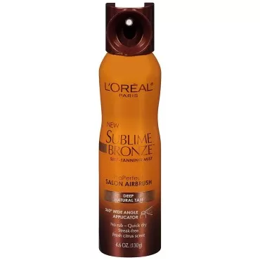 L'Oreal Paris Sublime Bronze Self-Tanning Mist, Deep Natural Tan, 4.6 oz.