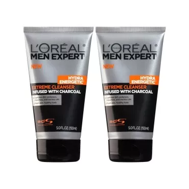 L'Oréal Paris Men's Expert Hydra Energetic Charcoal Cream Cleanser, 10 fl. oz.