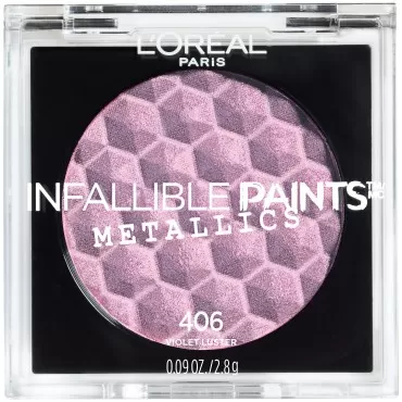 L'Oreal Paris Cosmetics Infallible Paints Metallics Eyeshadow, Violet Luster, 0.09 Ounce
