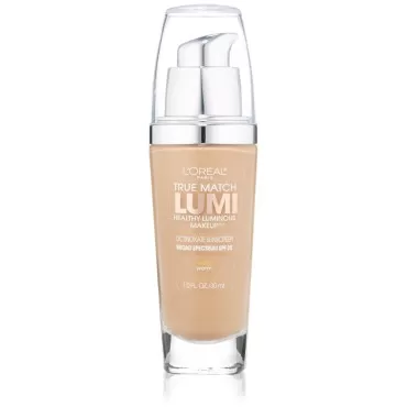 L'Oréal Paris True Match Lumi Healthy Luminous Makeup, W6 Sun Beige, 1 fl. oz.