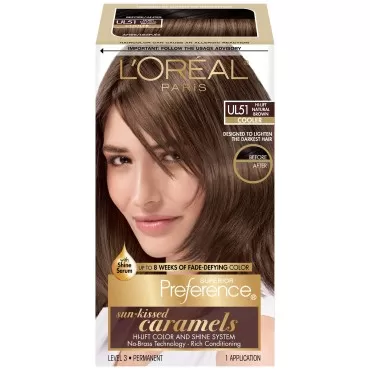 L'Oreal Paris Superior Preference Fade-Defying Color + Shine System, UL51 Hi-Lift Natural Brown(Packaging May Vary)