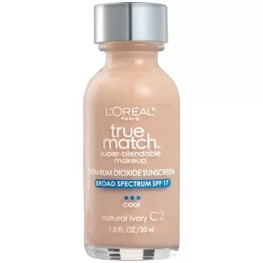 L'Oréal Paris True Match Super-Blendable Makeup, Natural Ivory, 1 fl. oz.