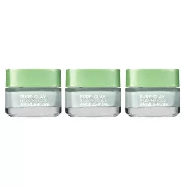 L'Oréal Paris Pure Clay Mask Purify and Mattify, 3 Count