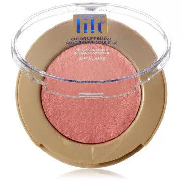 L'Oréal Paris Visible Lift Color Lift Blush, Peach Gold Lift, 0.14 oz.
