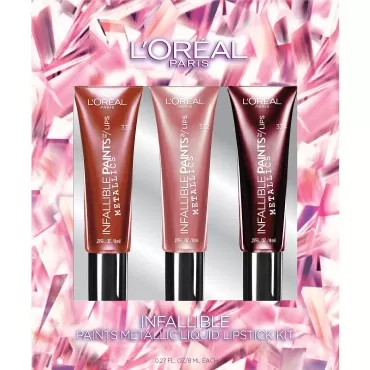 L'Oreal Paris Cosmetics Infallible Paints Metallic Liquid Lipstick Kit