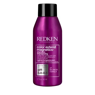 Redken Color Extend Magnetics Shampoo | For Color-Treated Hair | Gently Cleanses & Protects Color | With Amino Acid | Sulfate-Free | 1.7 Fl Oz