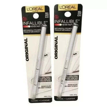 Pack of 2 L'Oreal Paris Infallible Never Fail Mechanical Eyeliner, White #551